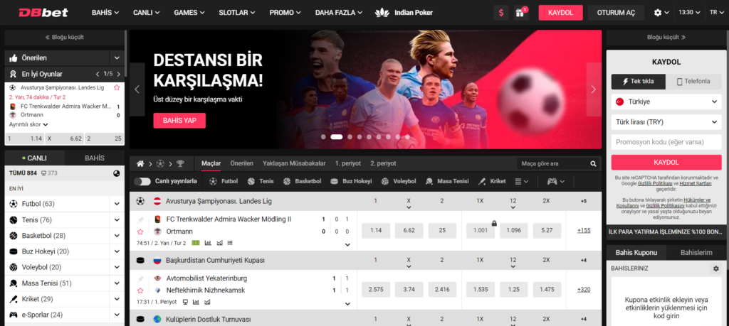 Doublebet Website Tasarımı