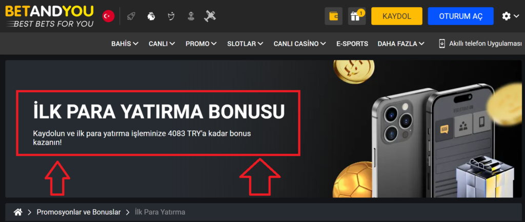 Betandyou Spor Bahisleri Para Yatırma Serisi